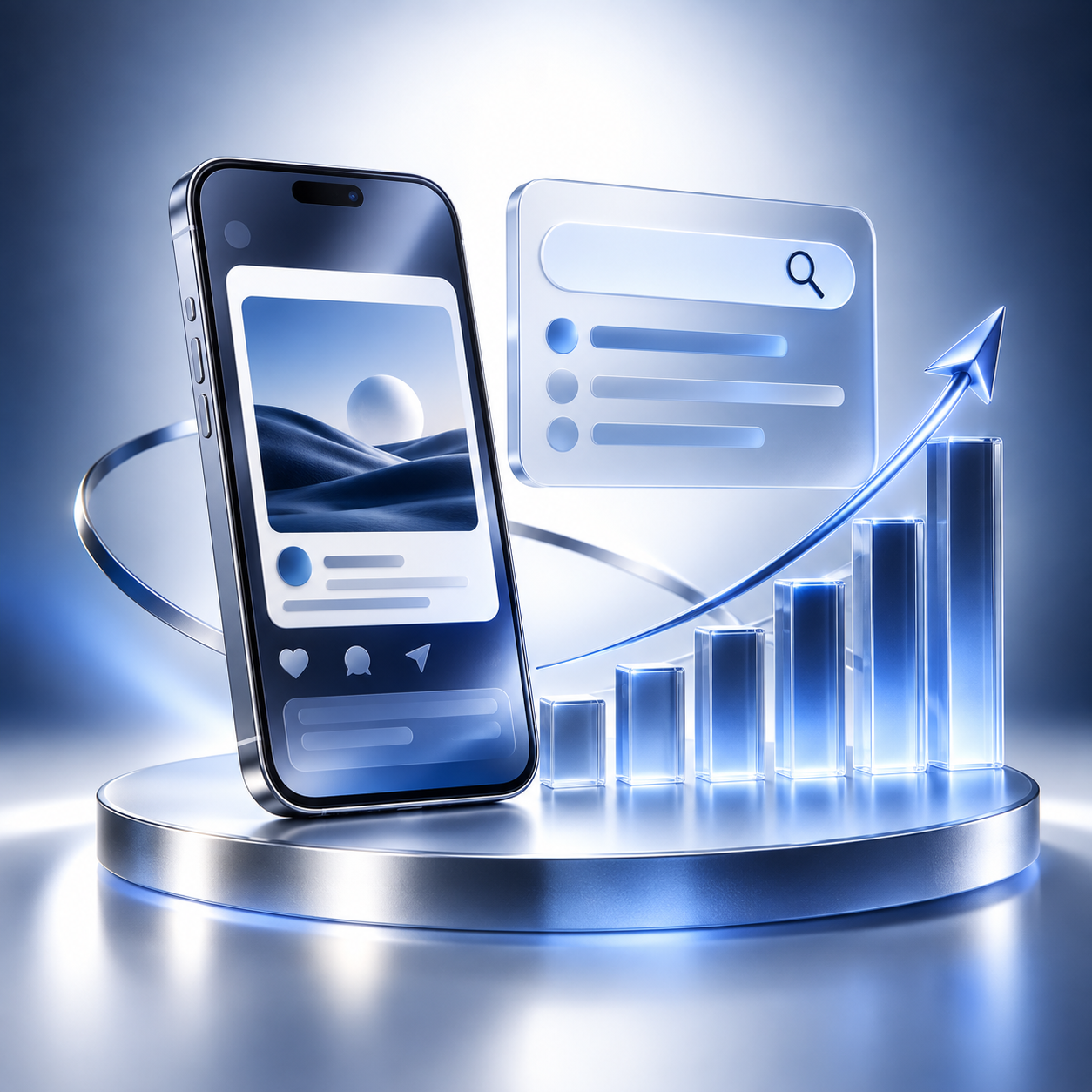 Digital marketing content and business growth analytics