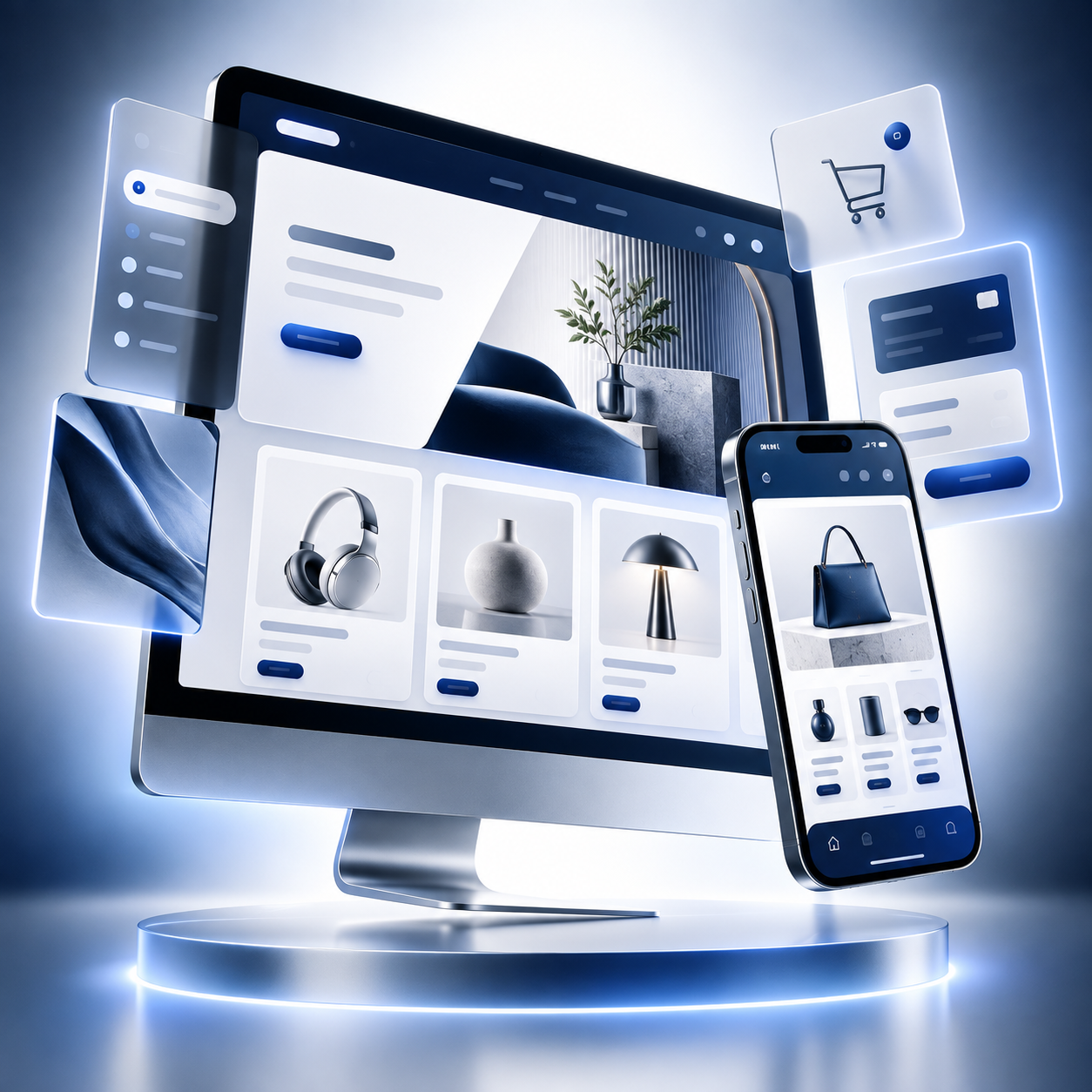 Premium desktop and mobile website experience